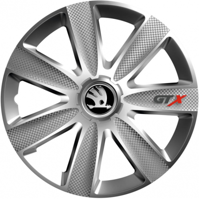 KRYTY KOLIES PRE ŠKODA 15" GTX silver 4ks